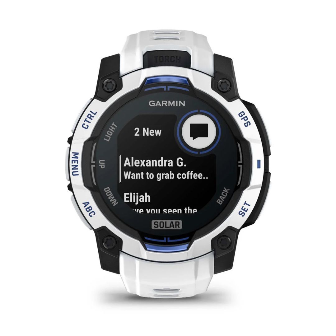 Garmin Instinct 3 45mm Solar Whitestone with Whitestone Band