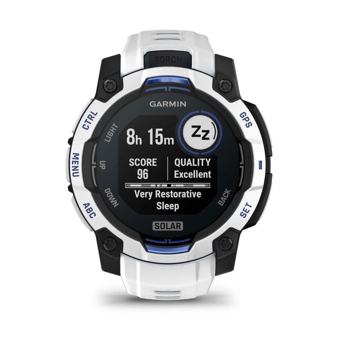 Garmin Instinct 3 45mm Solar Whitestone with Whitestone Band