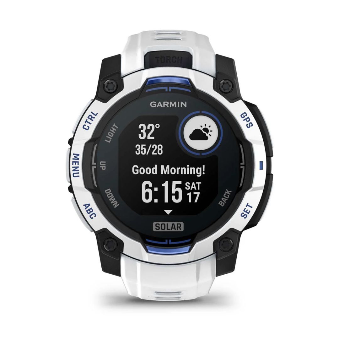 Garmin Instinct 3 45mm Solar Whitestone with Whitestone Band