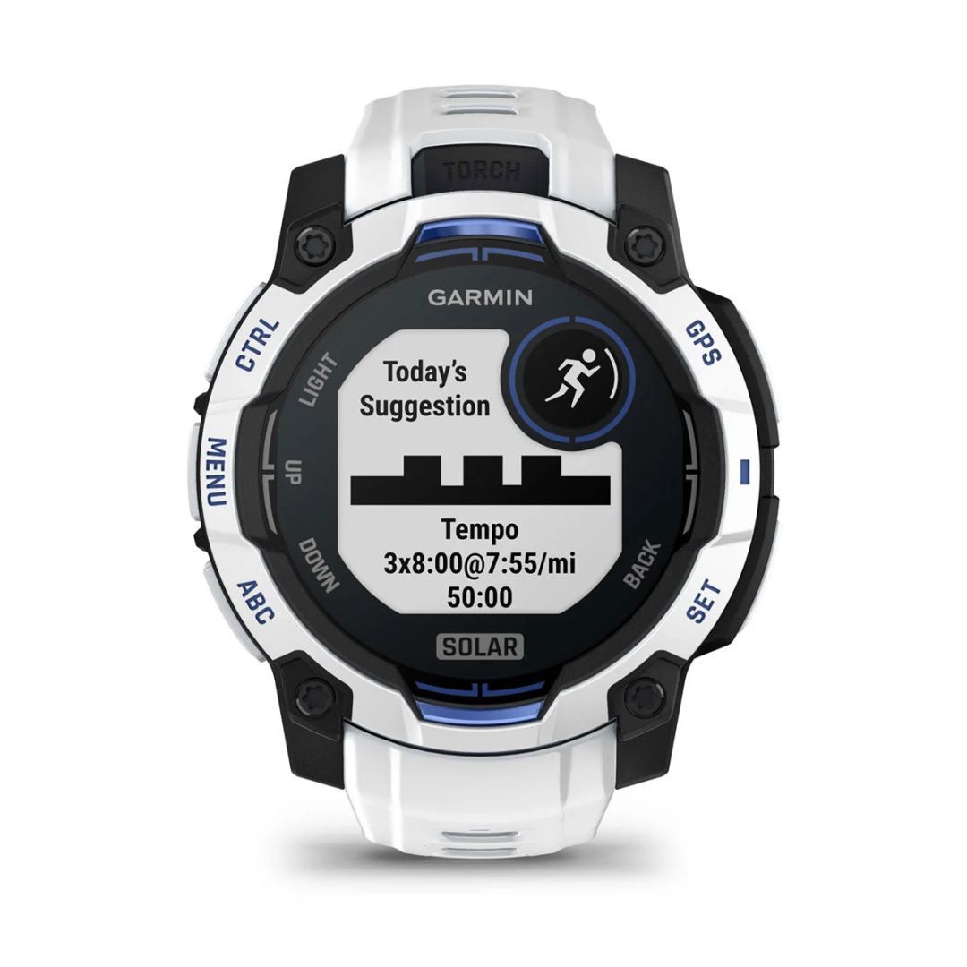 Garmin Instinct 3 45mm Solar Whitestone with Whitestone Band