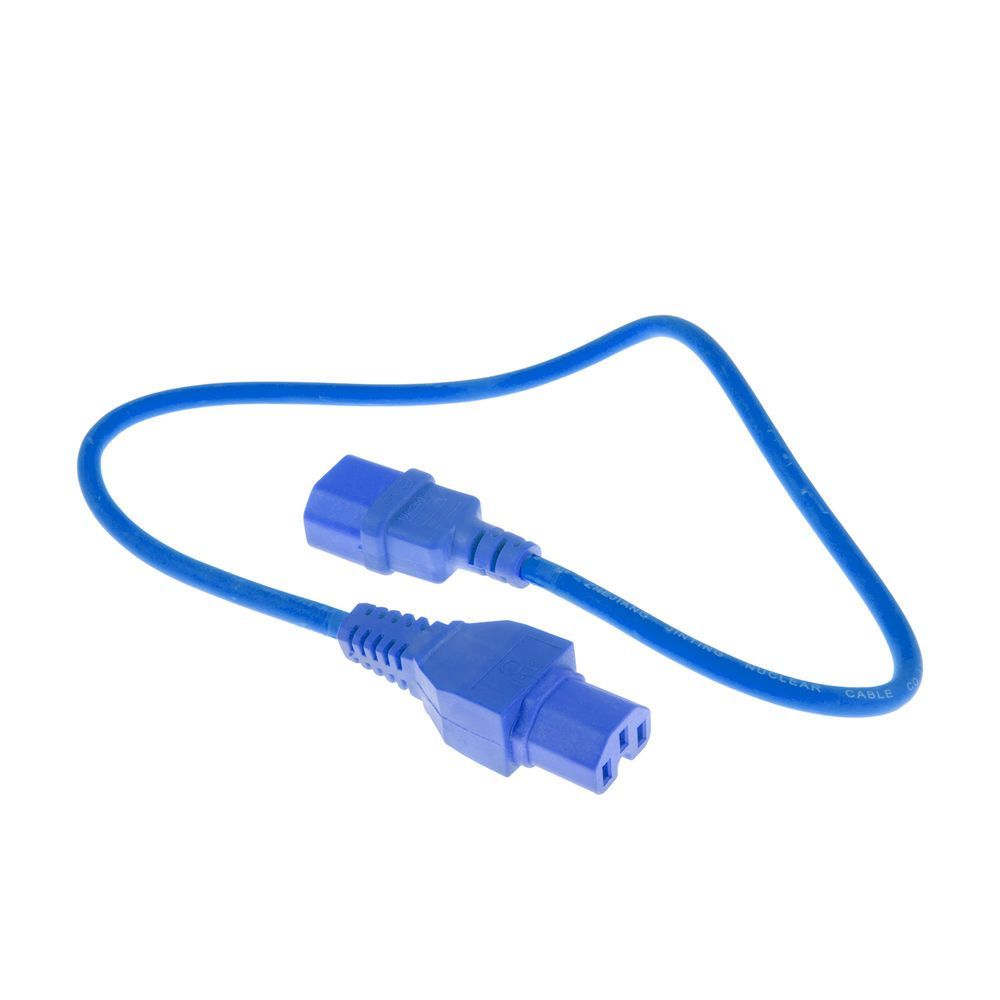 ACT Powercord C14 - C15 0,6m Blue