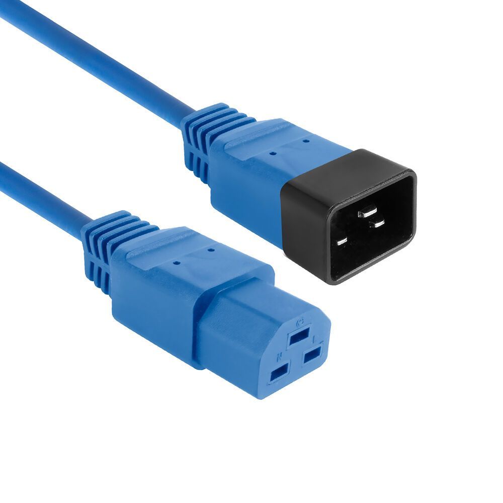 ACT Powercord C20 male - C21 famale 2,5m Blue ACT Powercord C20 male - C21 famale 2,5m Blue