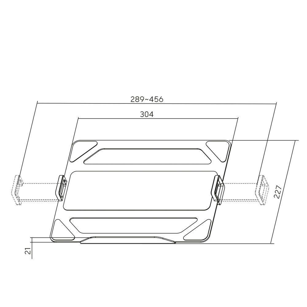 ACT AC8346 Universal laptop tray for monitor arms ACT AC8346 Universal laptop tray for monitor arms