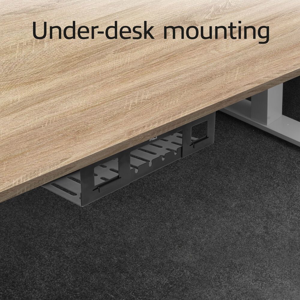 ACT Under-desk cable management tray 40cm Black ACT Under-desk cable management tray 40cm Black