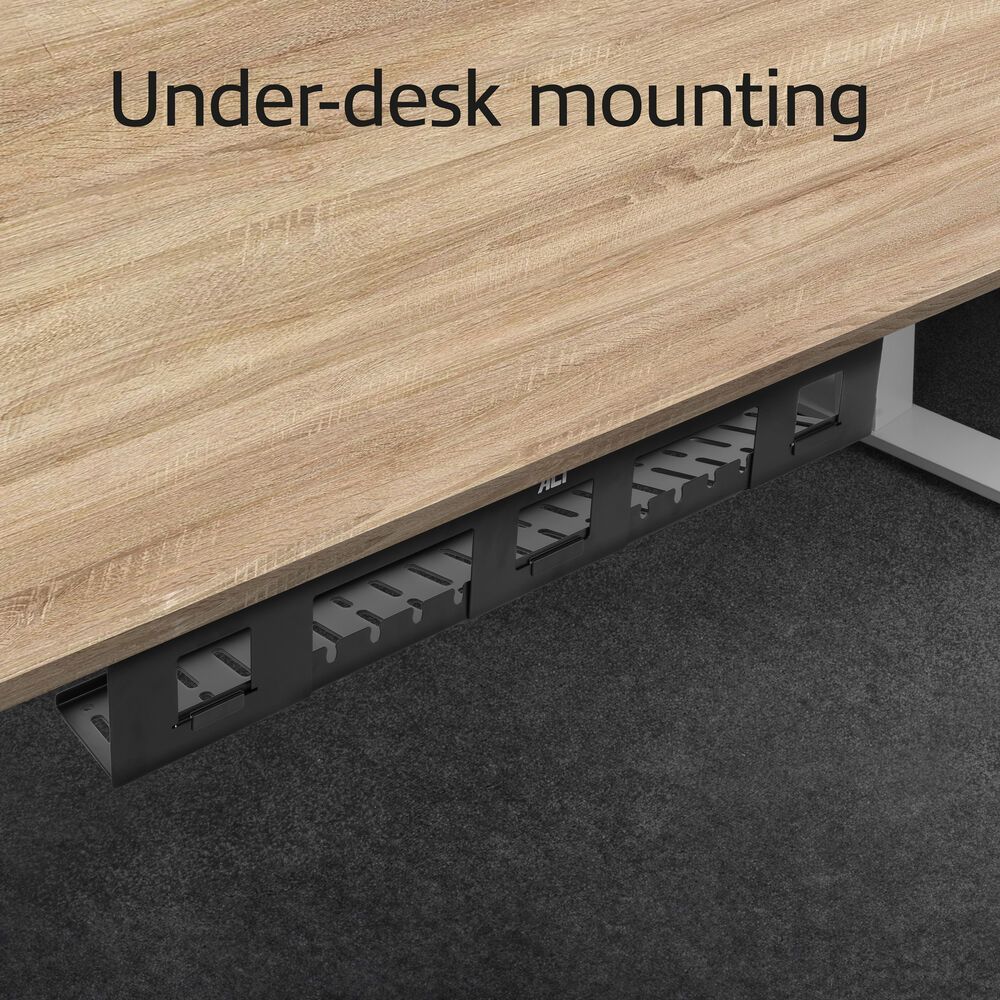 ACT Under desk cable management tray 80cm Black