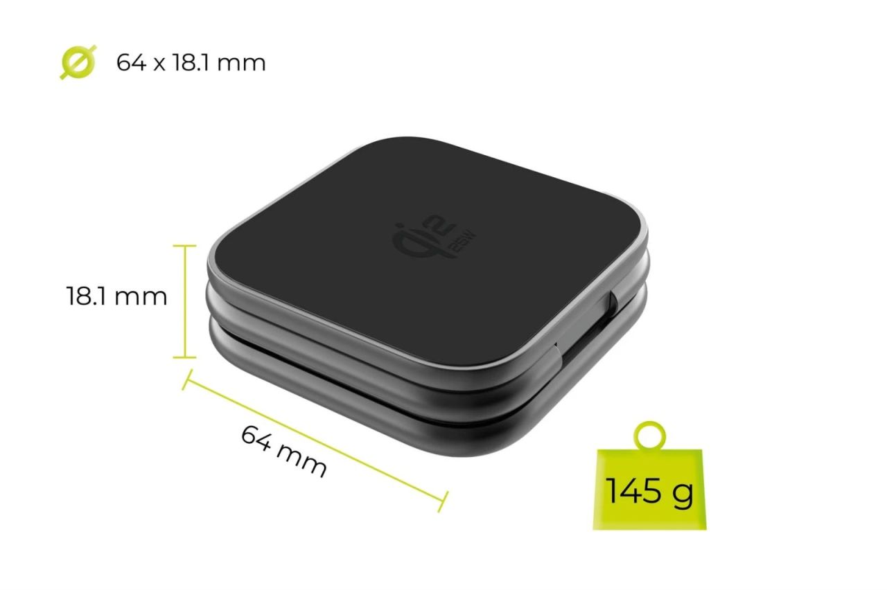 Mobile Origin PW36 3in1 Qi2 25W UltraSlim Foldable Charger Matte Black