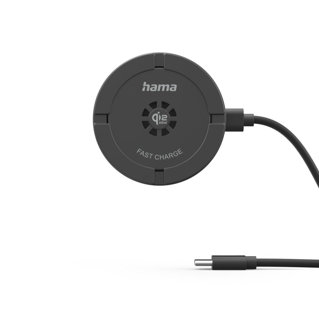 Hama Wireless Qi2 25W Charger Black