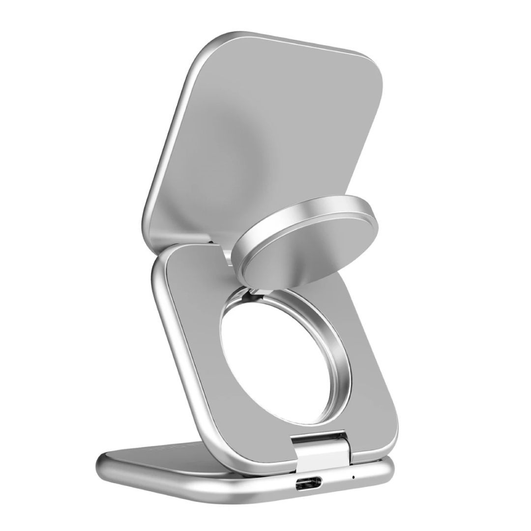 Mobile Origin PW36 3in1 Qi2 25W UltraSlim Foldable Charger Silver