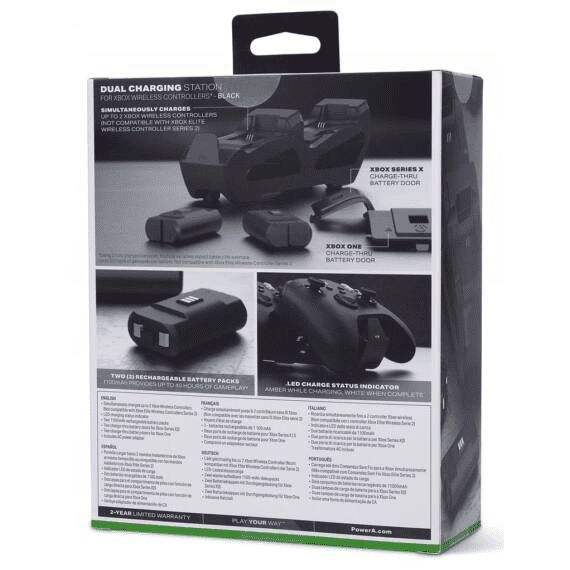 PowerA Dual Charging Station for Xbox Series X|S/Xbox One Black