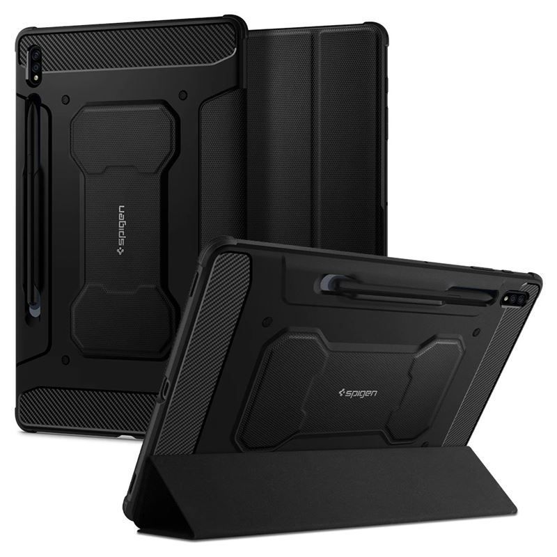 Spigen Rugged Armor Pro, black - Samsung Galaxy Tab S7+/S8+ Spigen Rugged Armor Pro, black - Samsung Galaxy Tab S7+/S8+