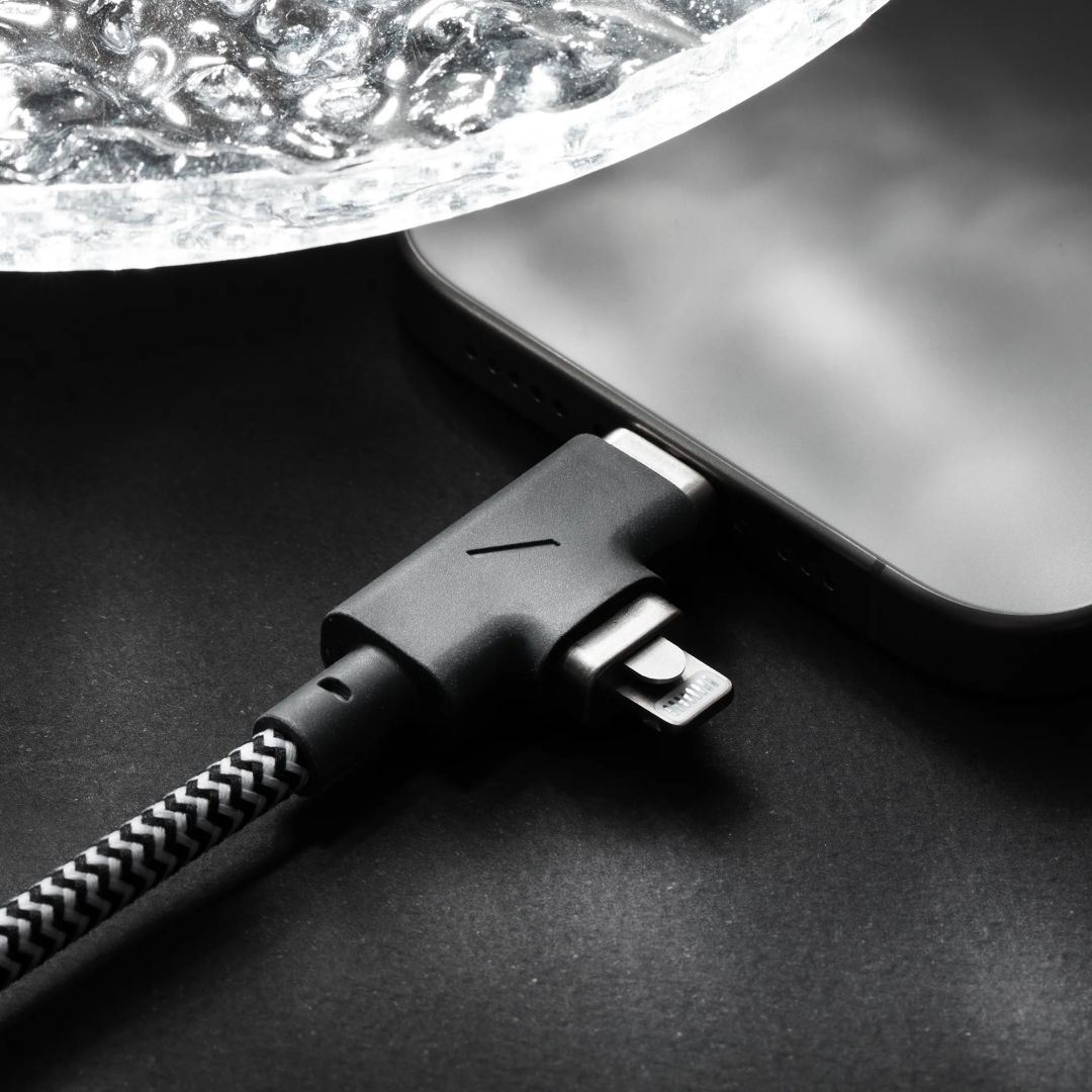 Native Union Belt Duo Pro USB-C to USB-C, Lightning cable 2,4m Cosmos