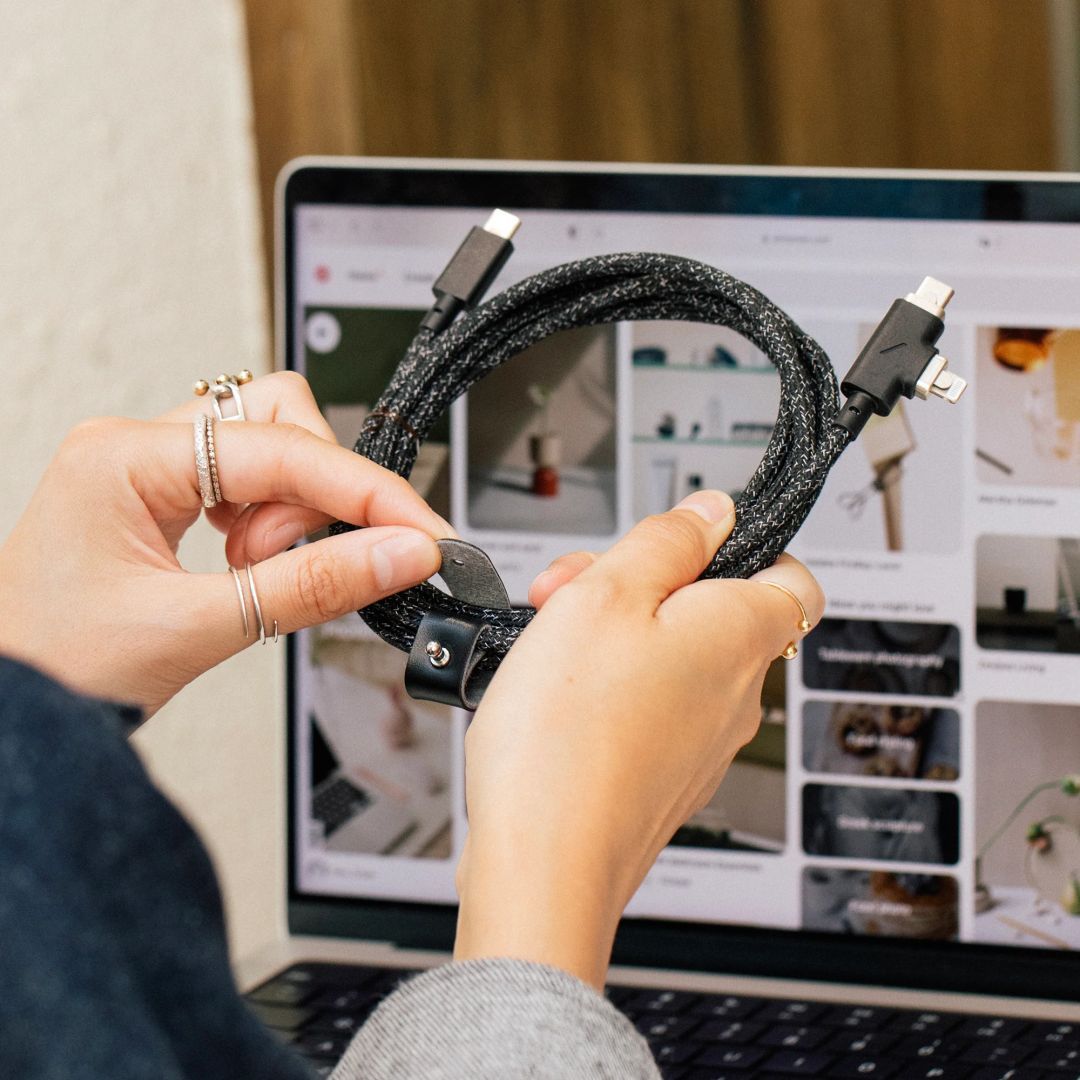 Native Union Belt Duo Pro USB-C to USB-C, Lightning cable 2,4m Cosmos