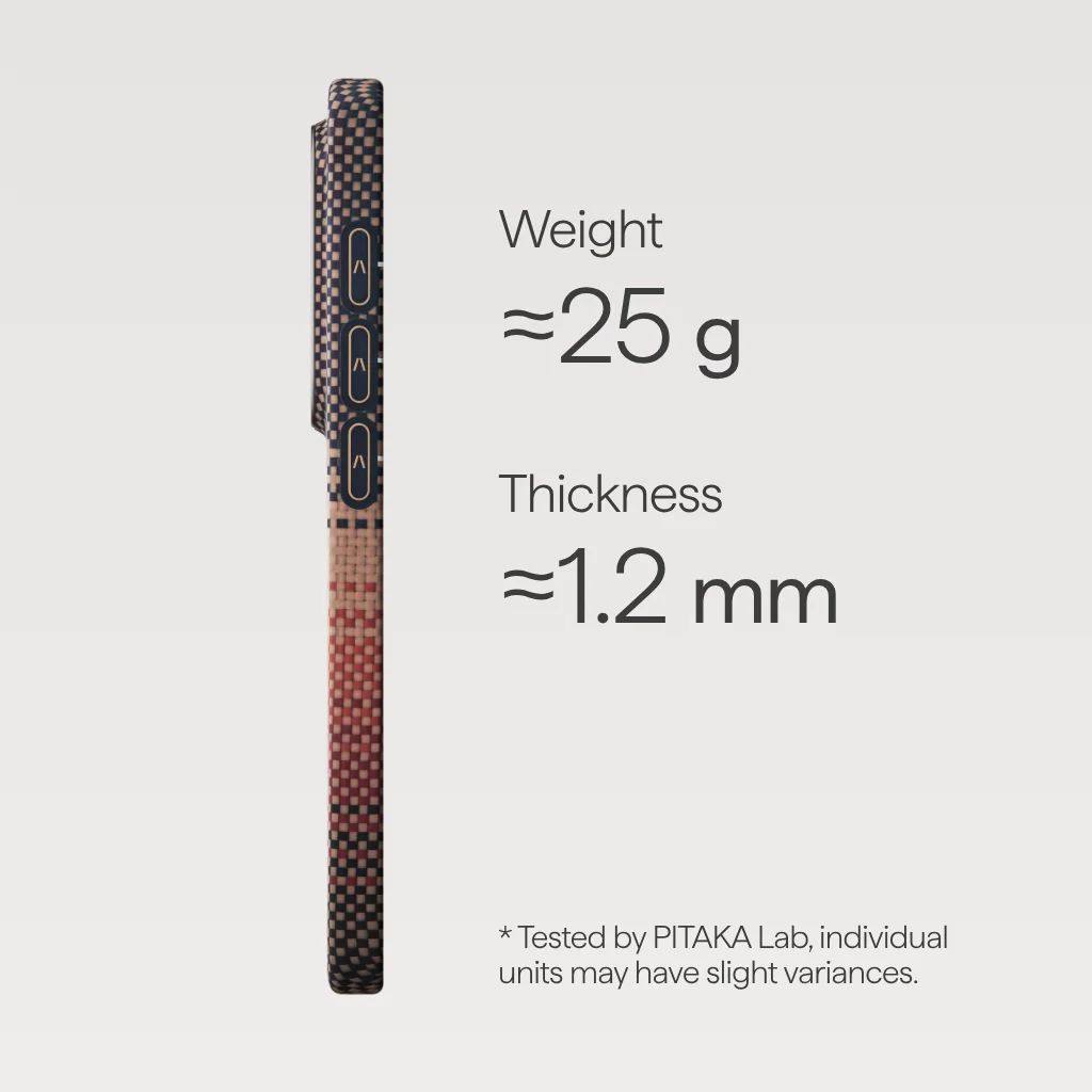 Pitaka Edge (Aaron Button) case for Samsung Galaxy S26 Sunset