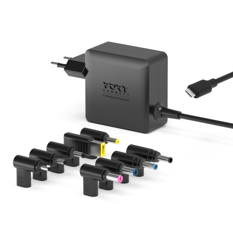 Port Designs 904065UWEU 5-20V / 3,25A 65W univerzális hálózati notebook töltő