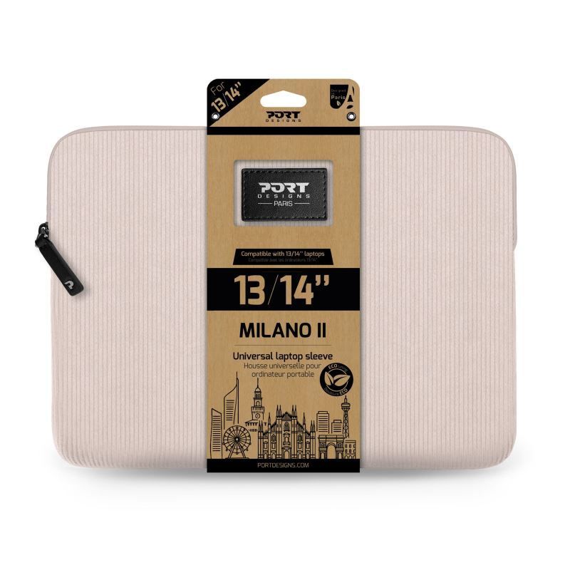 Port Designs MILANO II ECO laptop sleeve 14" Pink