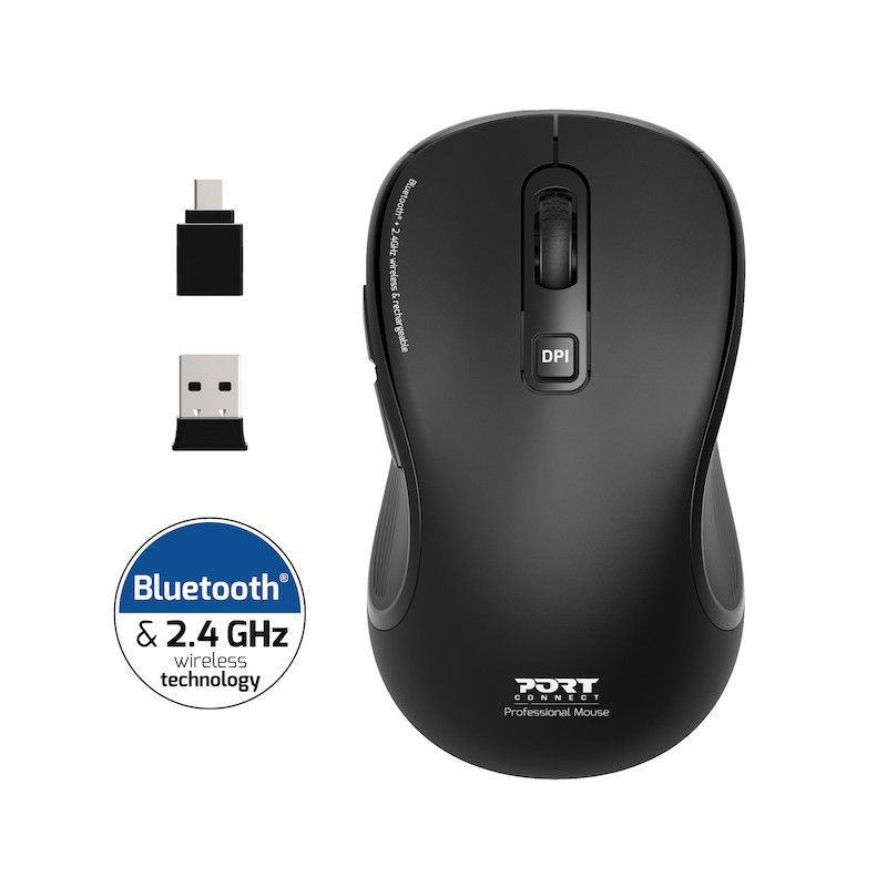 Port Designs Essential Wireless Bluetooth Mouse Black