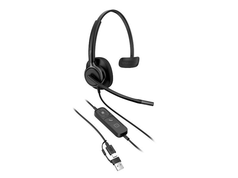 HP Poly Mission 415 Monaural USB Wired Headset Classic Black HP Poly Mission 415 Monaural USB Wired Headset Classic Black