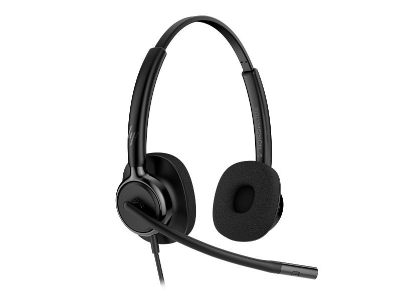HP Poly Mission 425 Stereo USB Wired Headset Classic Black HP Poly Mission 425 Stereo USB Wired Headset Classic Black
