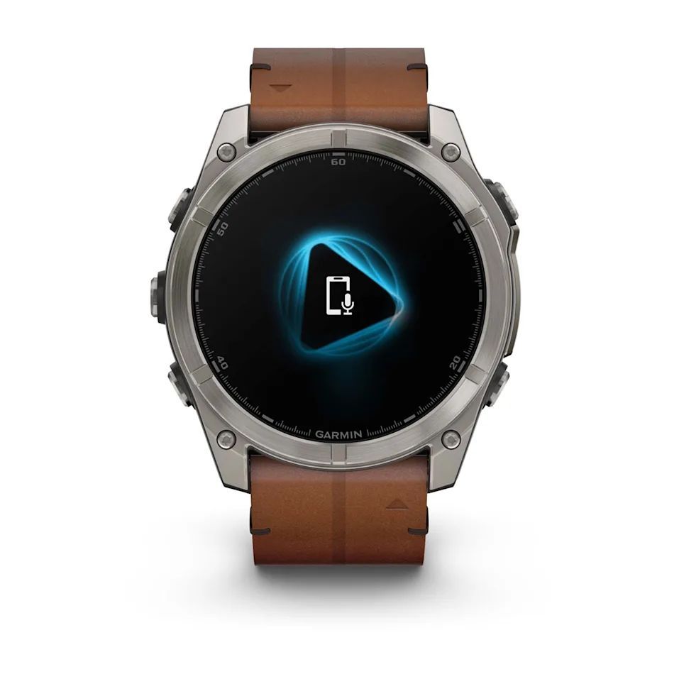 Garmin fenix 8 51mm AMOLED Sapphire, Titanium with Chestnut Leather Band Garmin fenix 8 51mm AMOLED Sapphire, Titanium with Chestnut Leather Band