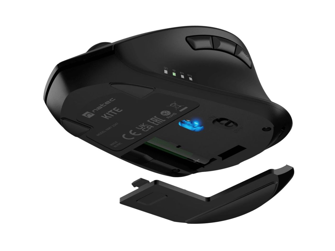 natec Kite Wireless Mouse Black natec Kite Wireless Mouse Black