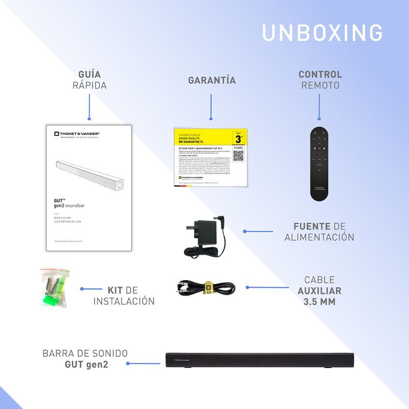 Thonet & Vander Gut Gen2 soundbar Matte Metallic Grey