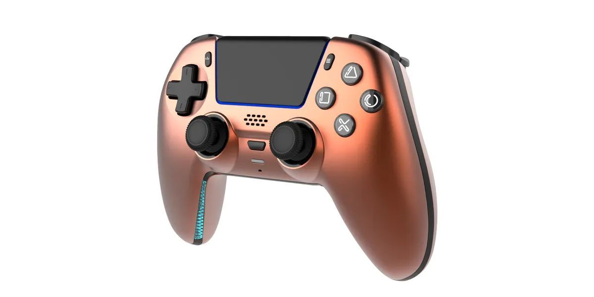 Deltaco Wireless Pro PS5 Gamepad with Charge Station Orange