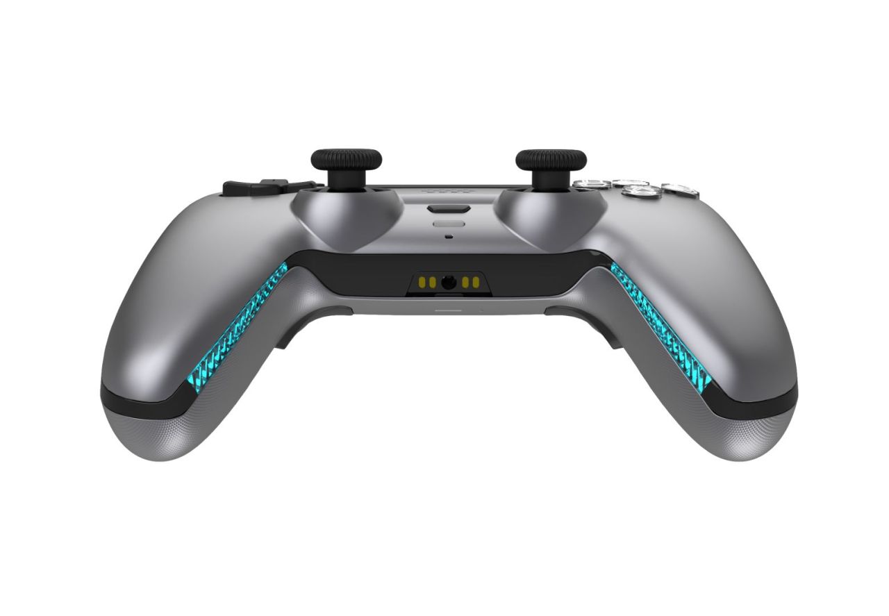 Deltaco Wireless Pro PS5 Gamepad with Charge Station Steelgray