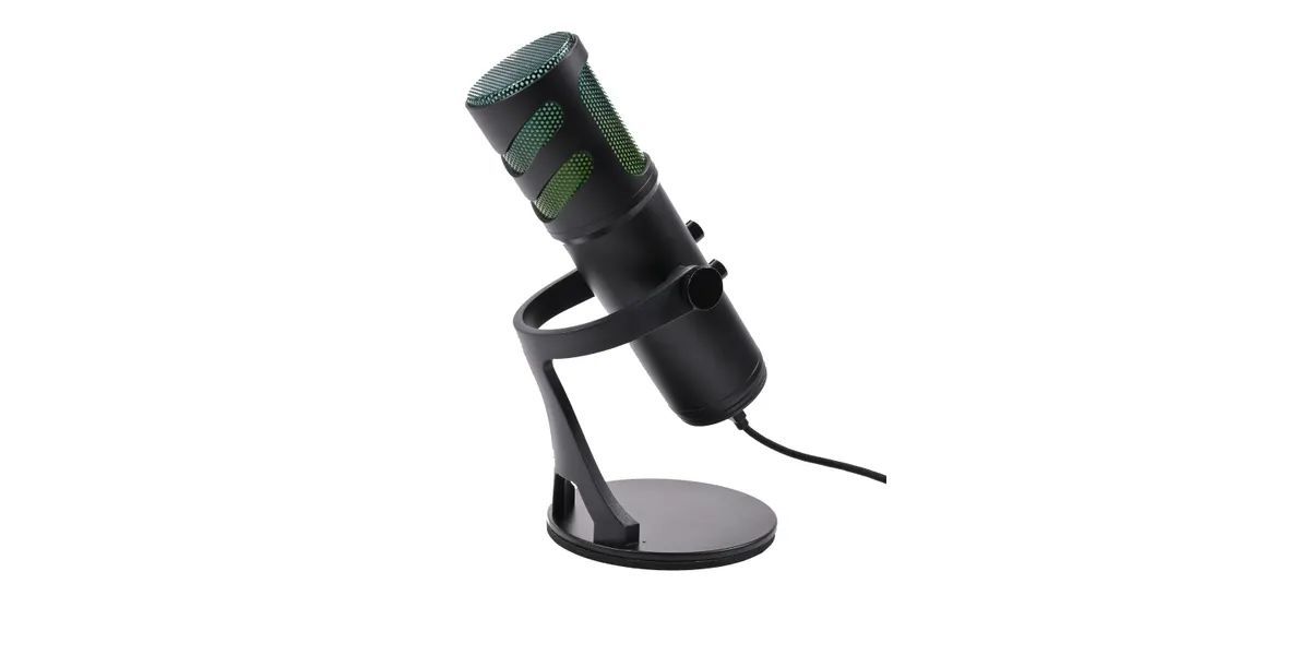 Deltaco RGB Streaming Microphone Black