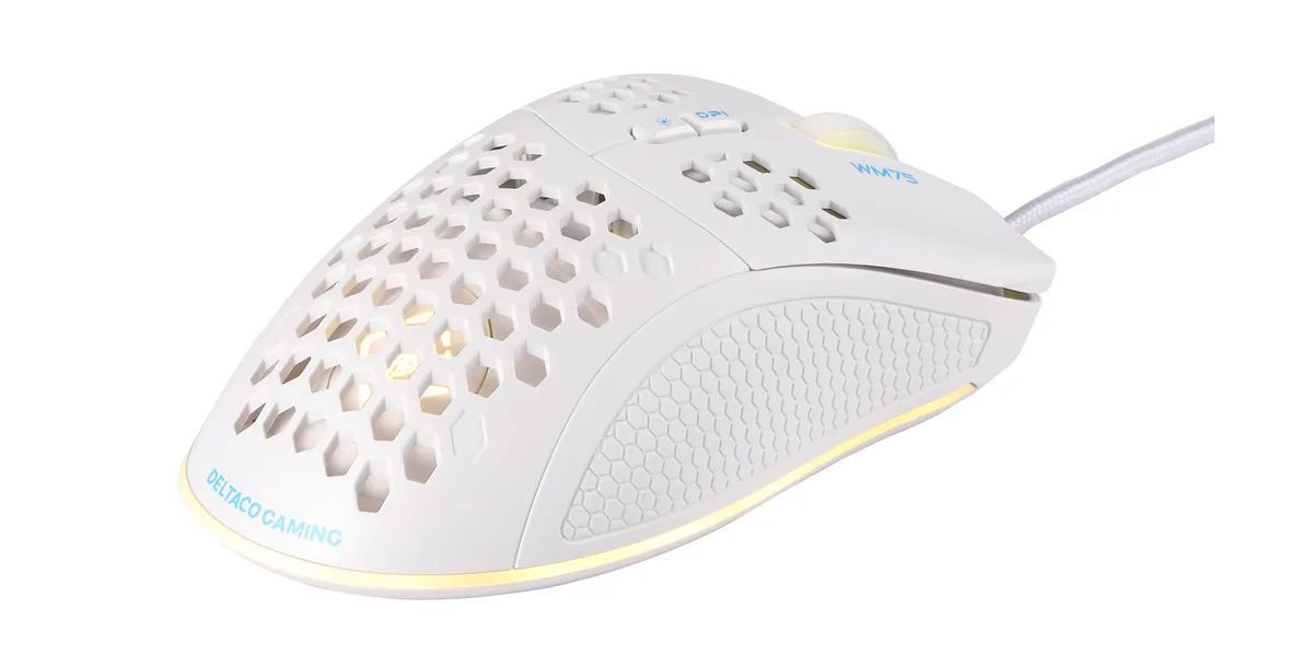 Deltaco WM75 Gaming Mouse White