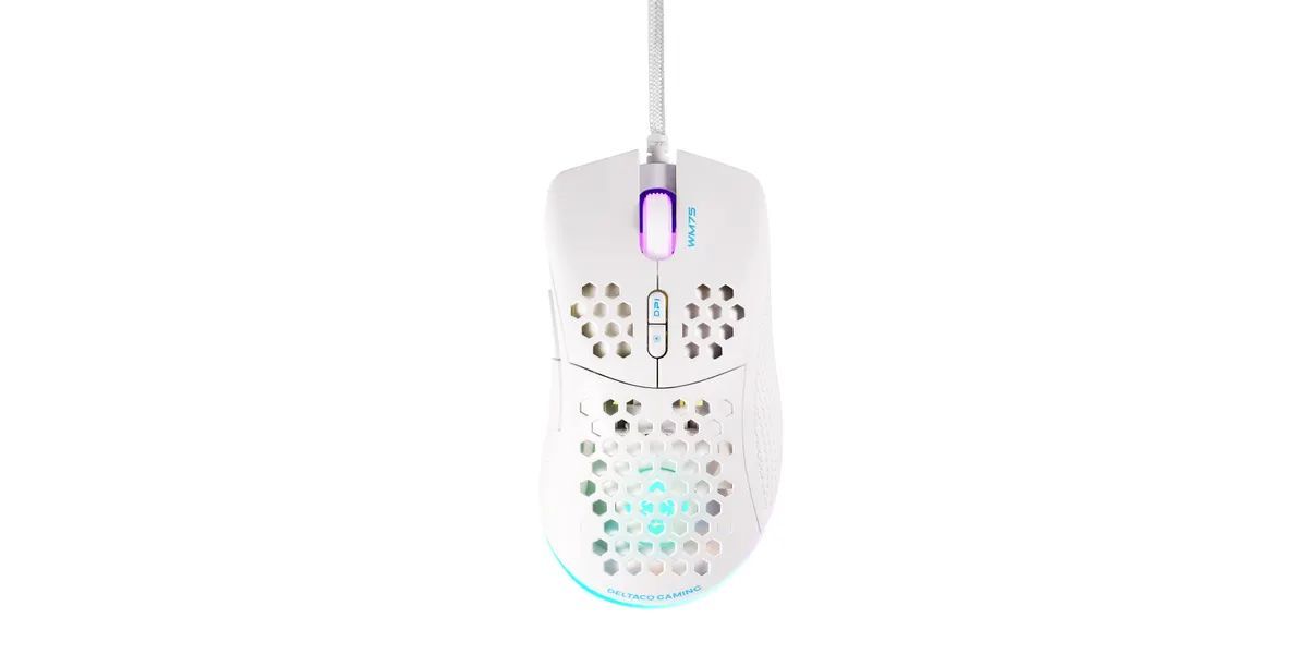 Deltaco WM75 Gaming Mouse White