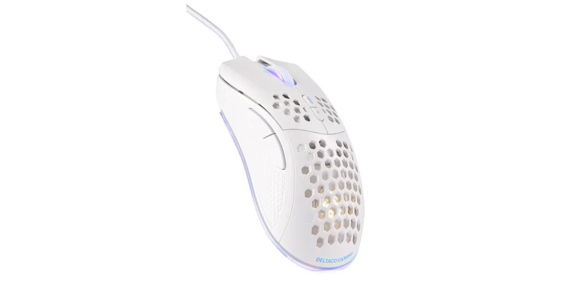 Deltaco WM75 Gaming Mouse White