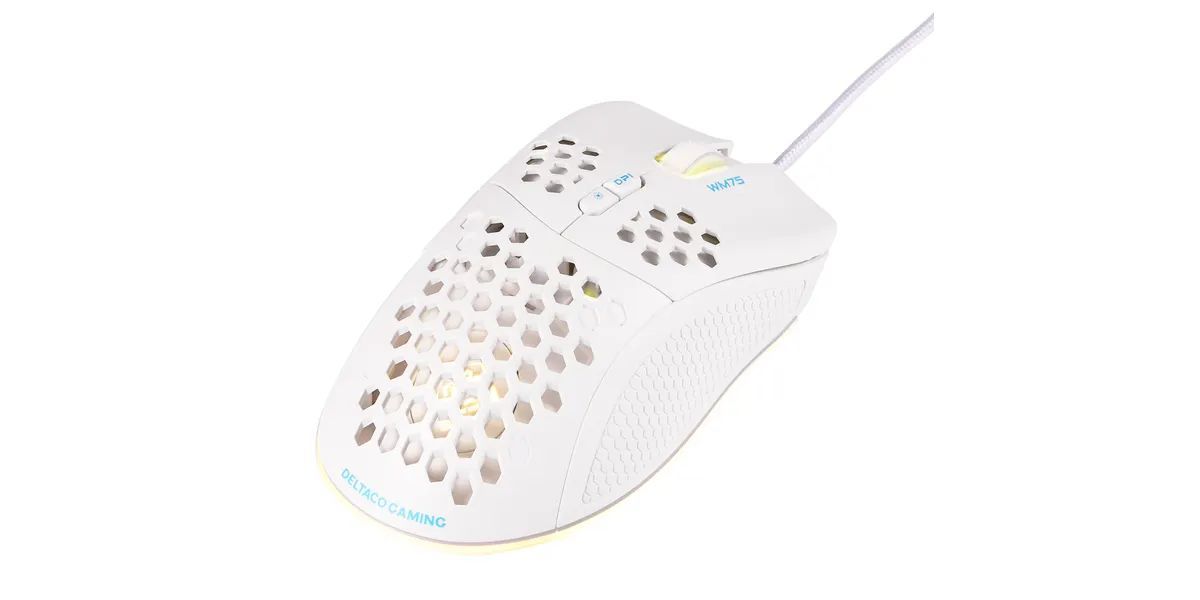 Deltaco WM75 Gaming Mouse White