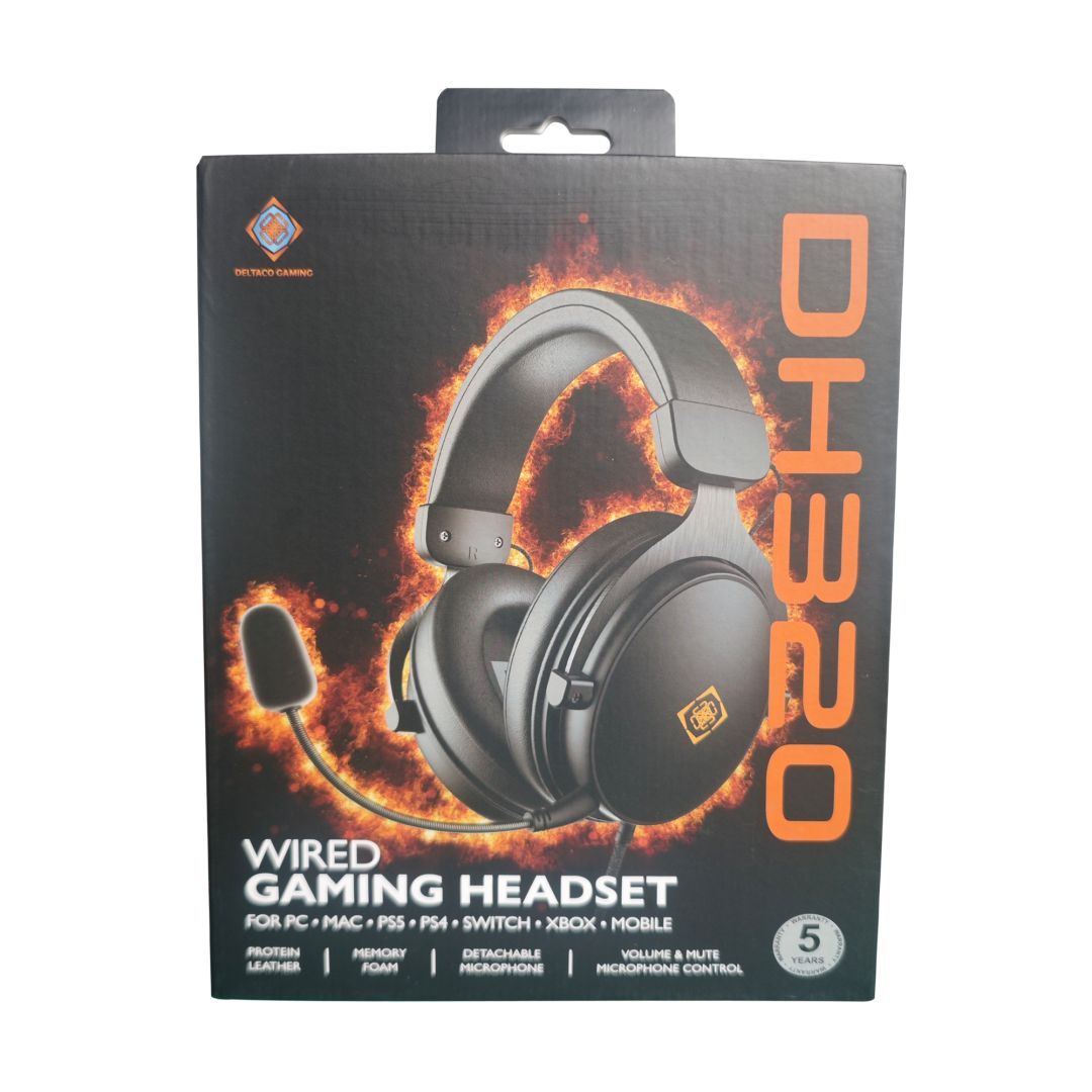 Deltaco GAM-190 Gaming Headset Black