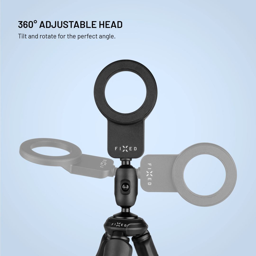 FIXED 1/4"-os mágneses telefontartó MagSafe tartóval, fekete