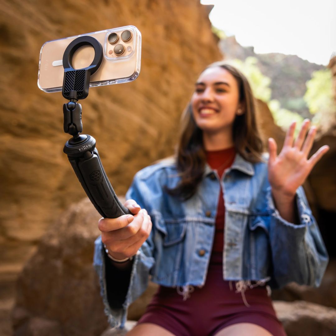 FIXED 1/4"-os mágneses telefontartó MagSafe tartóval, fekete