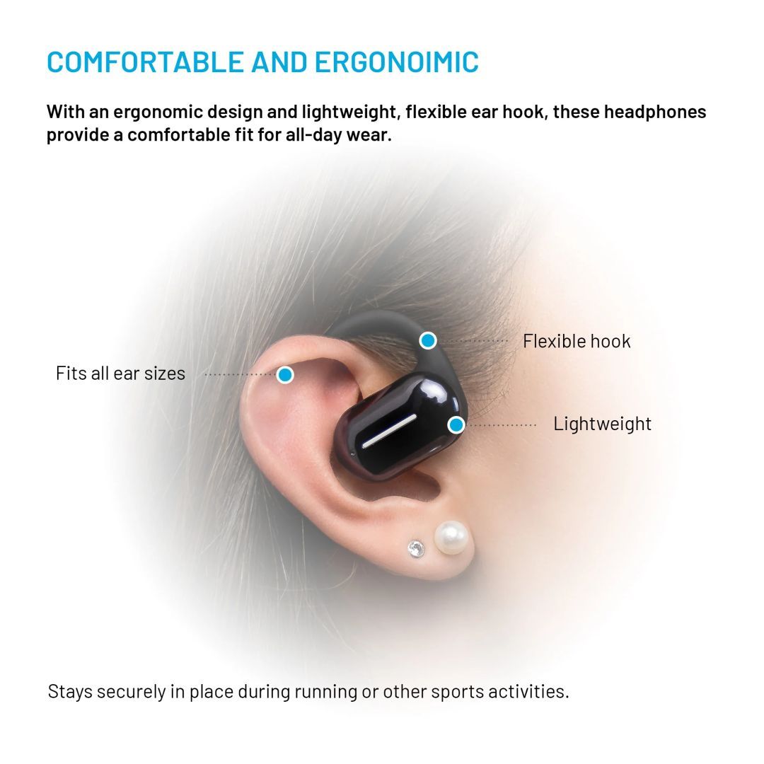 FIXED vezeték nélküli headset, fekete