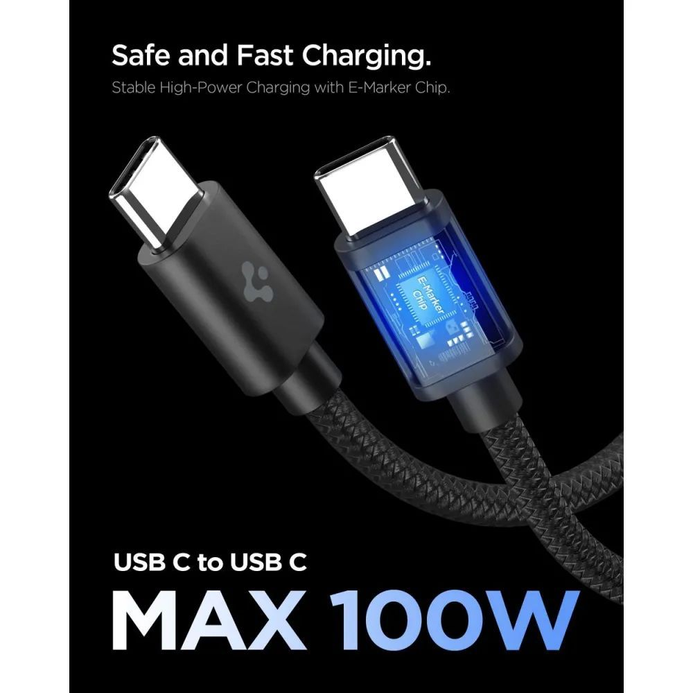 Spigen Essential 45W Wall Charger Black Spigen Essential 45W Wall Charger Black