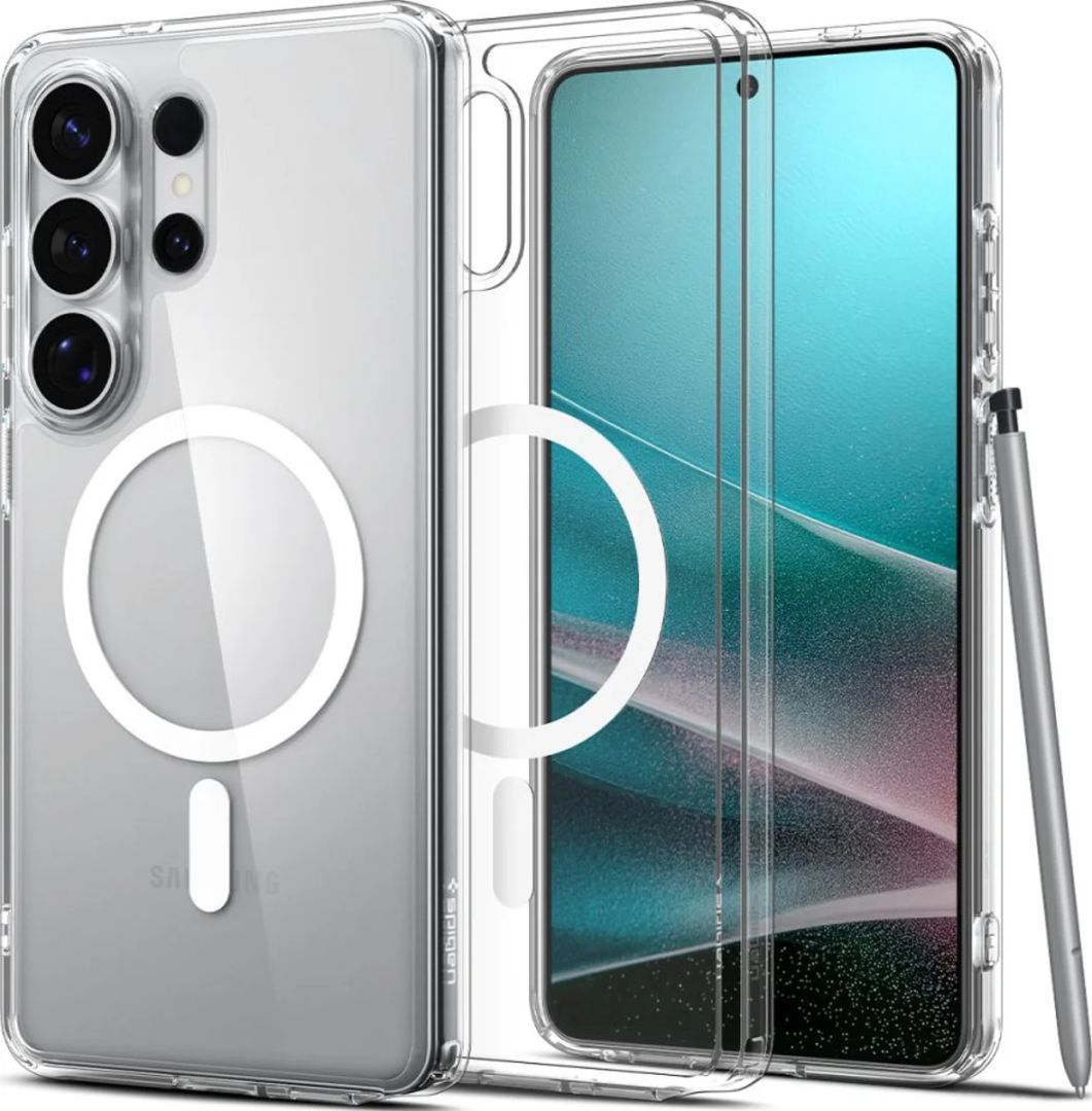 Spigen Ultra Hybrid MagSafe case for Samsung Galaxy S26 Ultra Clear White