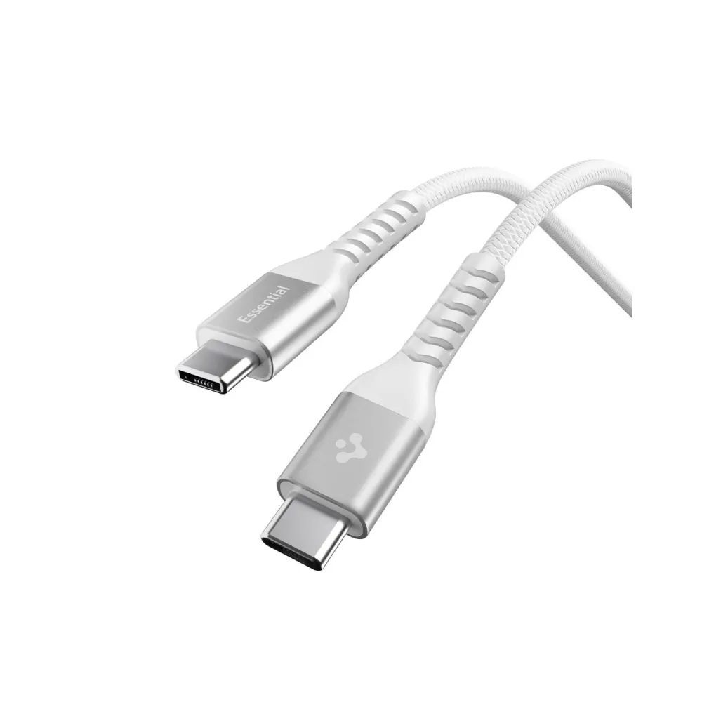 Spigen Essential USB-C to USB-C 100W Fabric Cable 1m White
