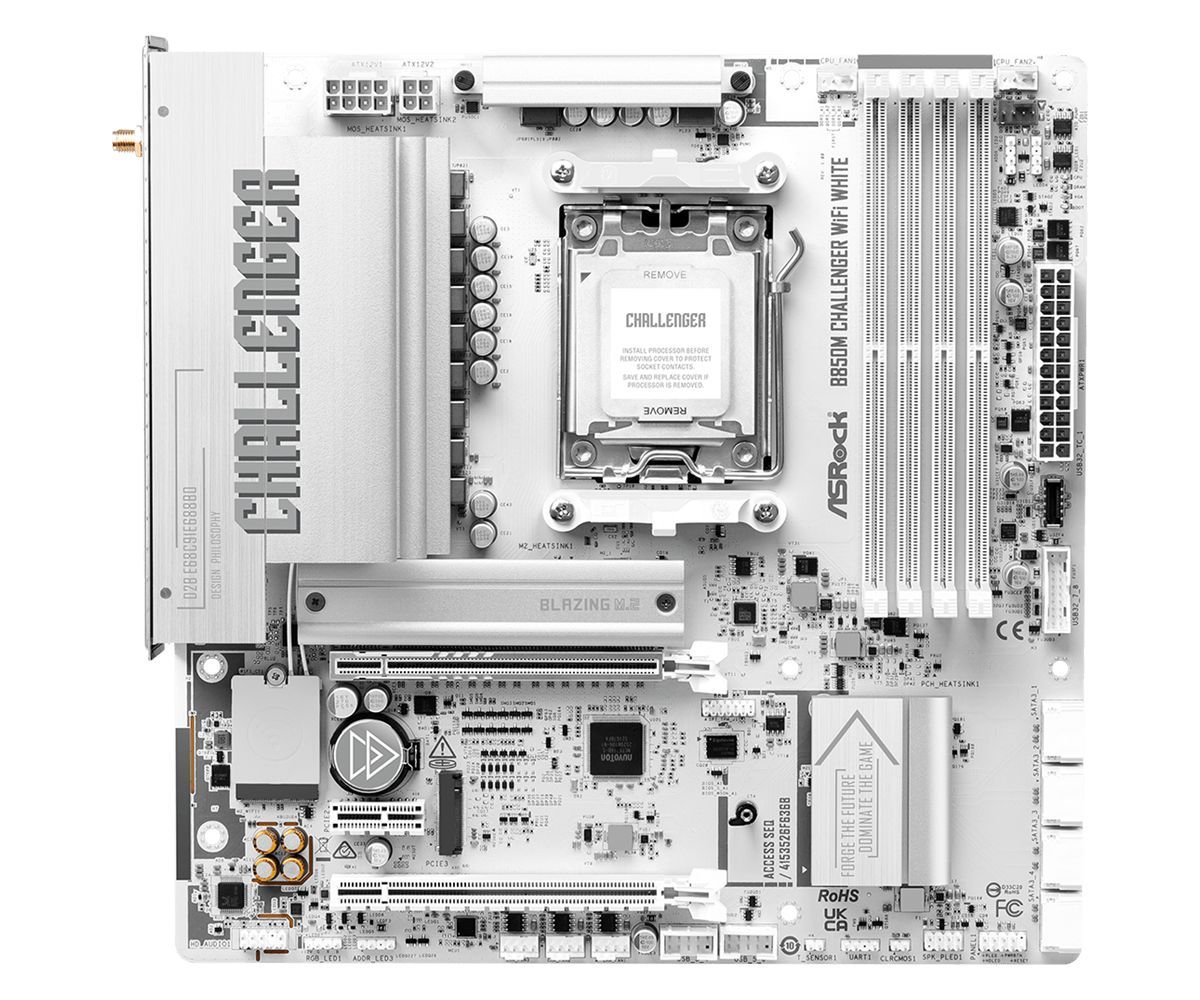 ASRock B850M CHALLENGER WIFI WHITE