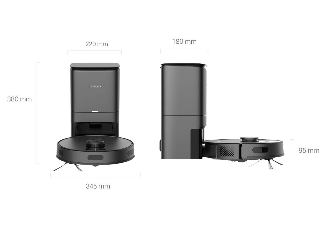 Ezviz RE4 Plus Vacuum & Mop Combo Black