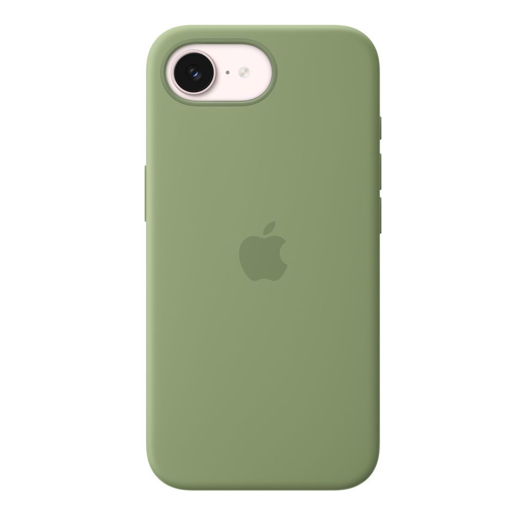 Apple iPhone 17e Silicone Case with MagSafe Light Moss