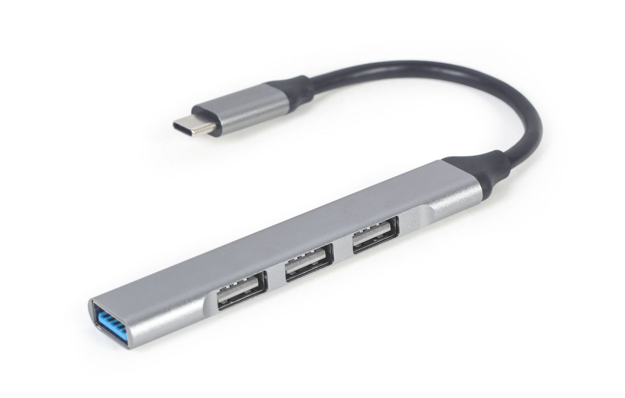 Gembird UHB-CM-U3P1U2P3-03 4-portos USB2.0 HUB Grey