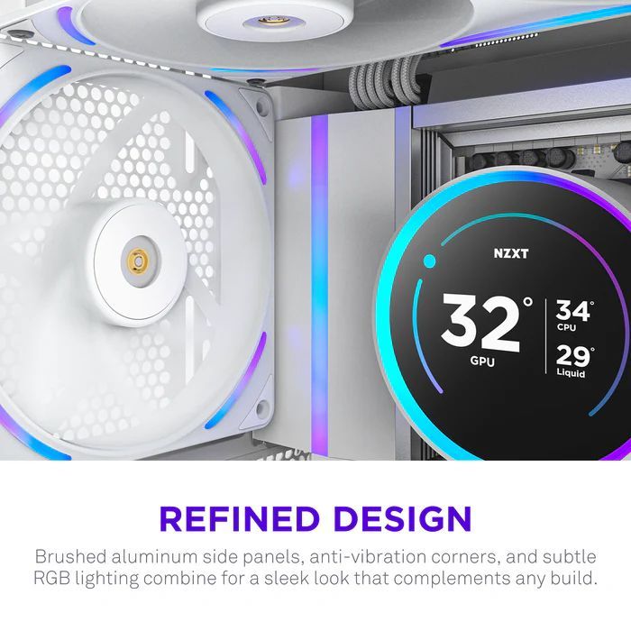 NZXT F140X 140mm Performance RGB Fan White