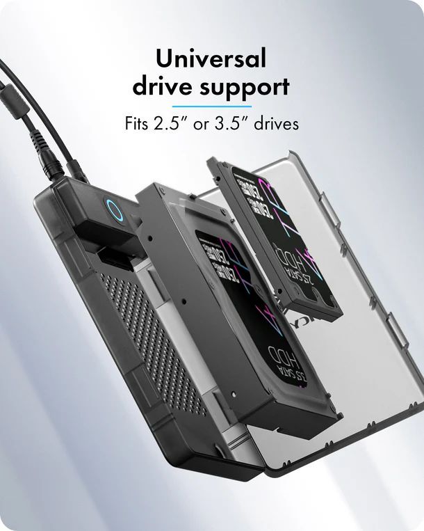 Raidsonic IB-388-CU3 Enclosure for 2.5"/3.5" SATA SSD/HDD Raidsonic IB-388-CU3 Enclosure for 2.5"/3.5" SATA SSD/HDD