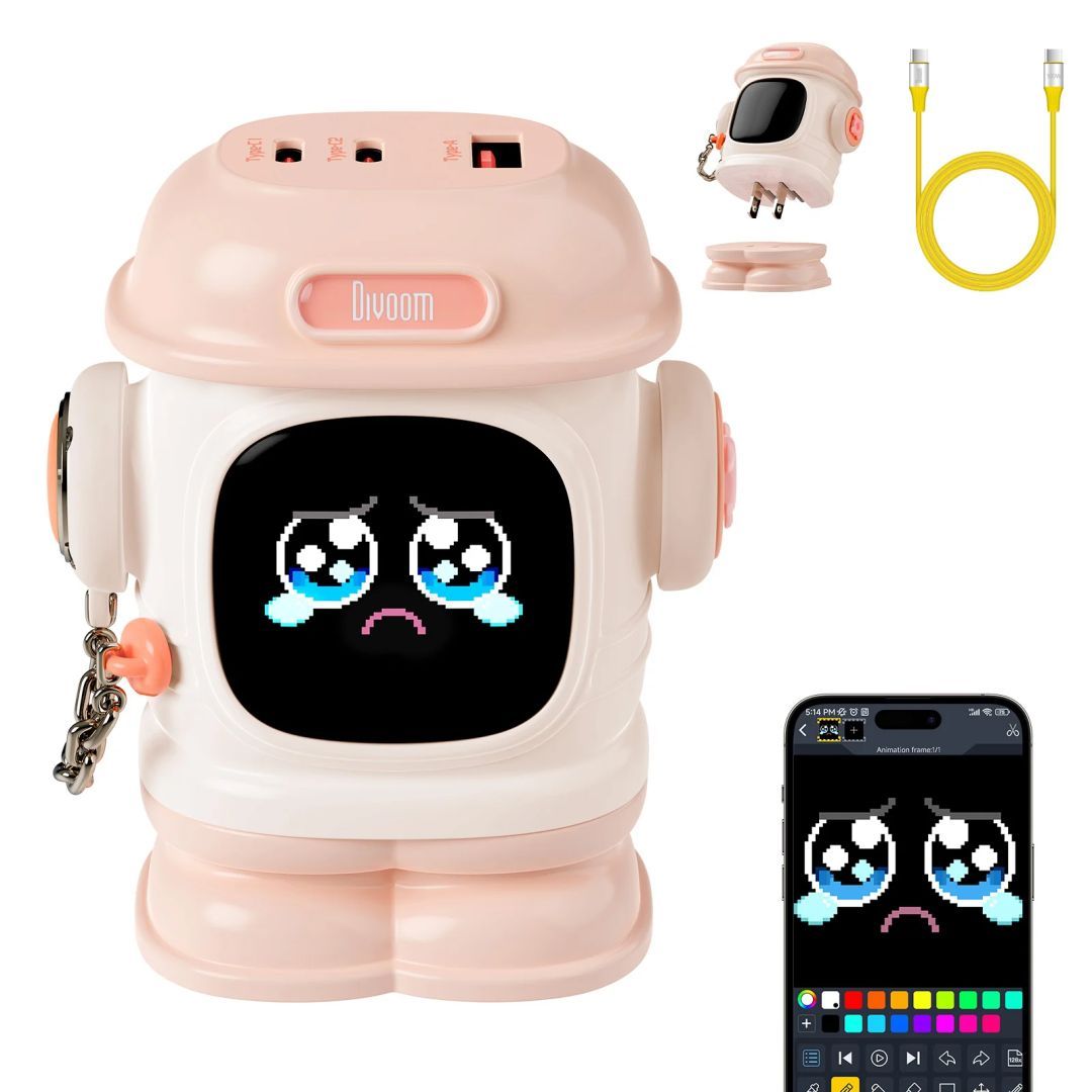 Divoom Dipow-65W Multi-socket 65W Fast Charger Pink