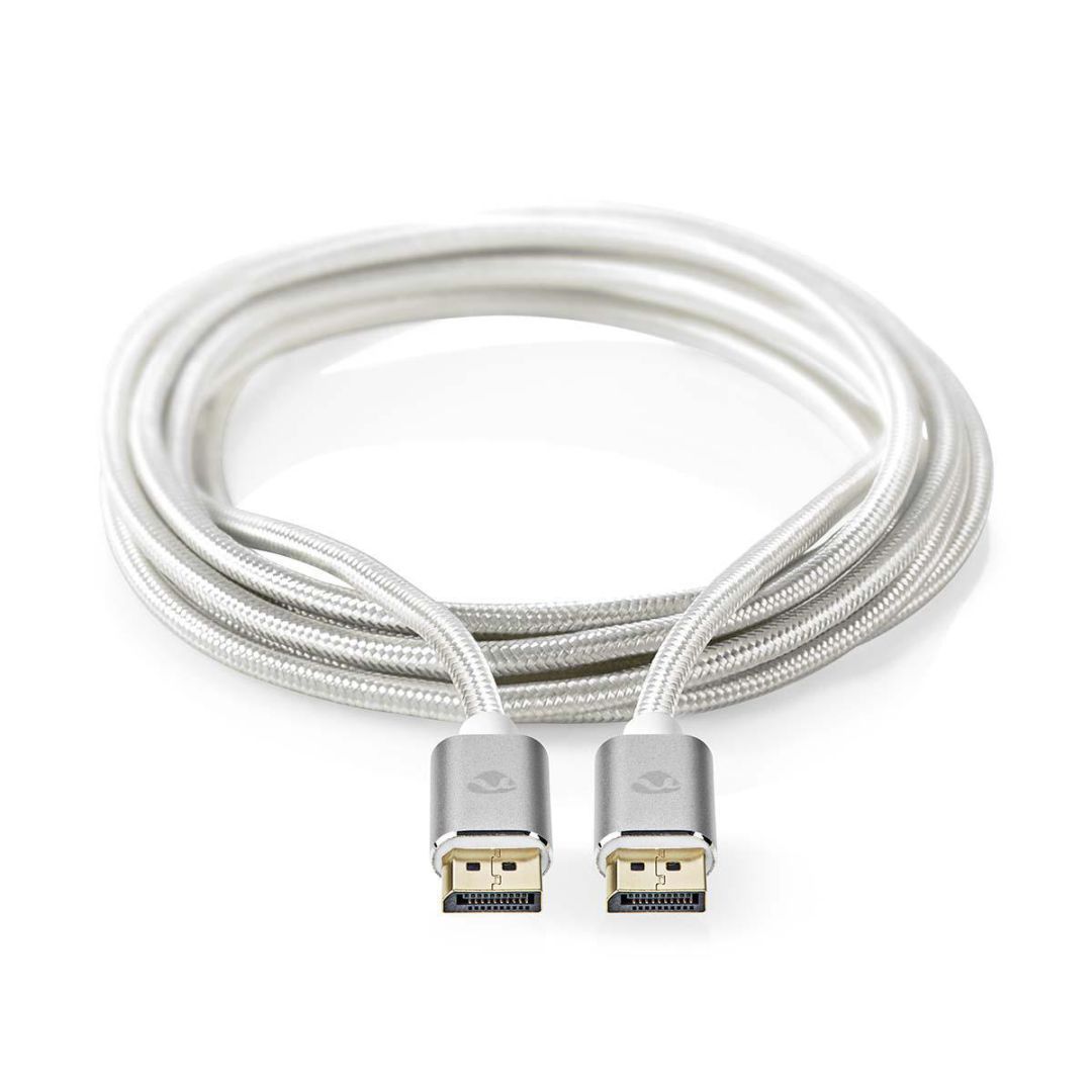 Nedis DisplayPort Male - DisplayPort Male 8K60Hz Gold Plated 2m Silver