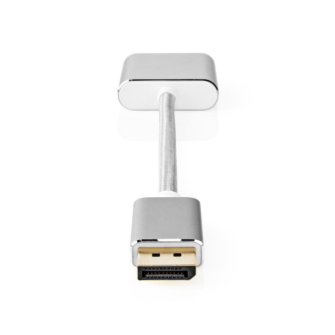 Nedis DisplayPort Male - DVI-D 24+1-Pin Female Gold Plated 0,20m Silver