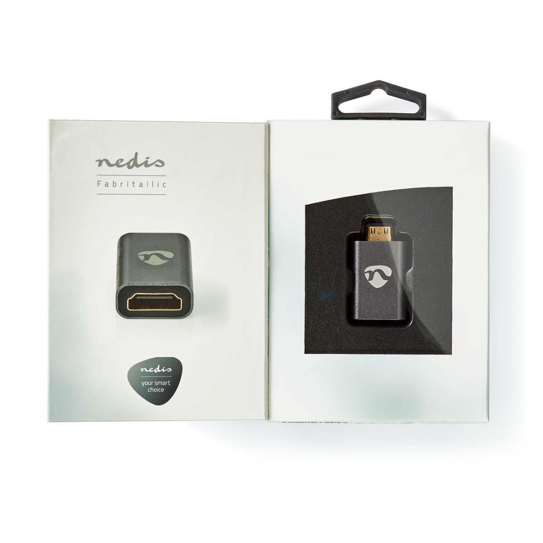 Nedis HDMI Male - HDMI Mini Connector Adapter Gun Metal