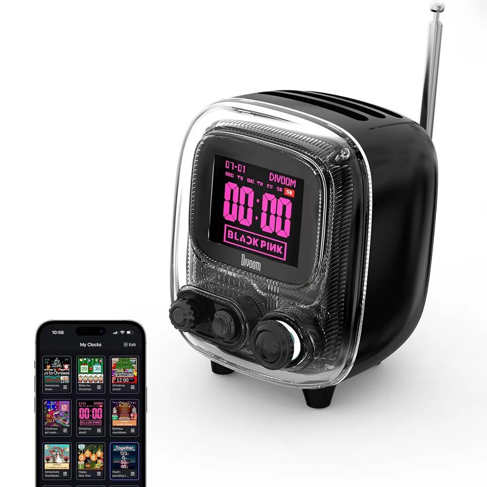 Divoom Tiivoo-2 Bluetooth Speaker Tender Black